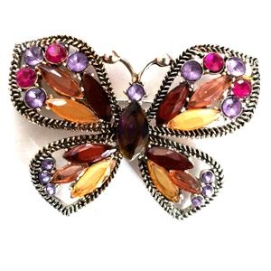 Vintage monet butterfly  brooch td #2